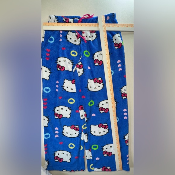 Woman’s Rare Vintage Hello Kitty Fleece PJ Pants | XL | Royal Blue - Picture 7 of 9